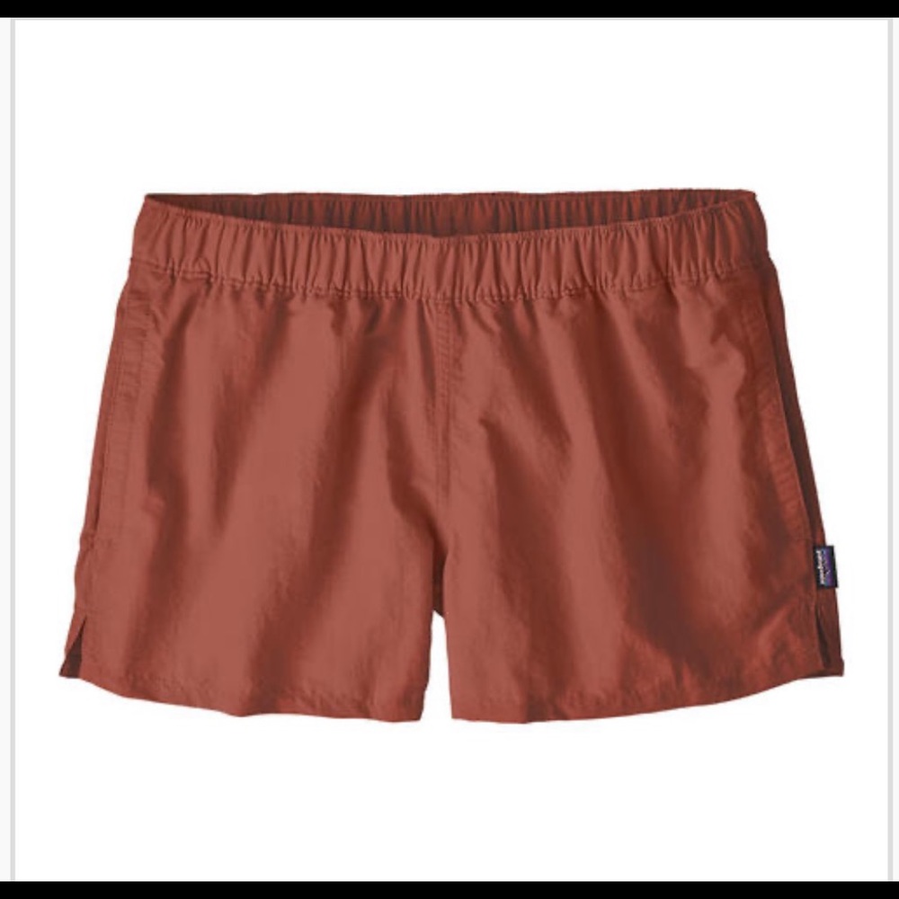 Patagonia Barely Baggies Terracotta Workout Shorts